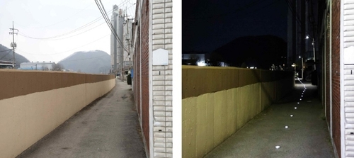 파주시 파주읍 양우내안에 아파트 가는길 표지병 설치