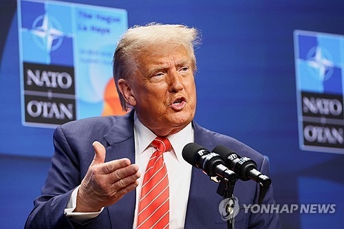 기자회견하는 트럼프 미국 대통령. [사진=연합뉴스]