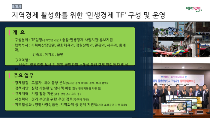 양평군 민선8기 출범 3주년 언론 소통 브리핑 발표 자료