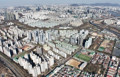 개포우성 7차 재건축단지 전경.