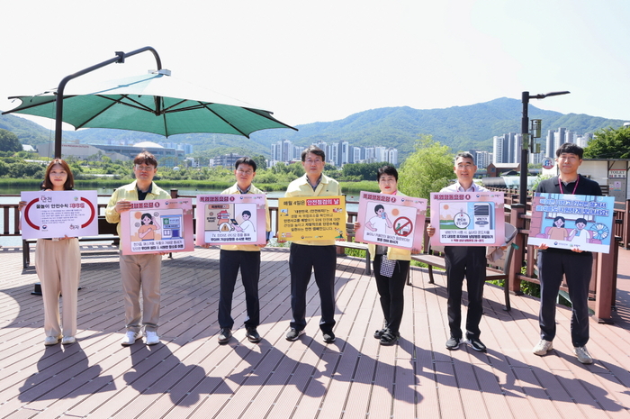 안치권 의왕시 부시장 10일 폭염 대비 관내 주요 시섦물 현장점검