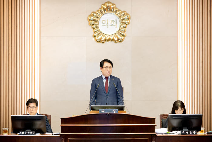 조성대 남양주시의회 의장 16일 제313회 임시회 개회 선포