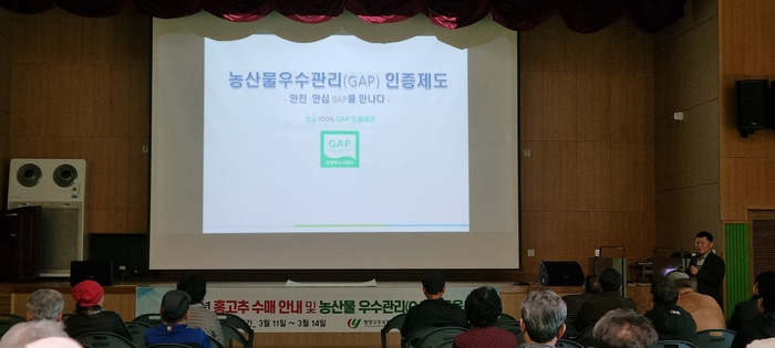 영양고추 1089농가 GAP 인증 획득