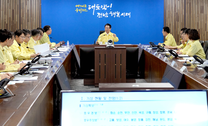 김영록 전남지사, “극한호우 이재민 즉각 현장조치
