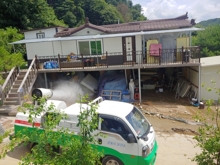 군포시 가평군 수해복구 방역지원