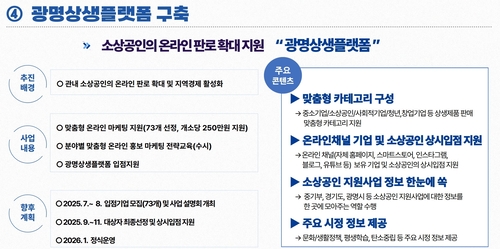 '광명시 민생경제 및 지역상권 활성화 정책' 언론 브리핑 발표 내용