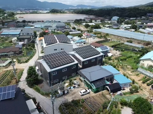 포천시 우금1리 마을 전경