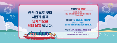 안산시 안산호 운항 3단계 확대 방안