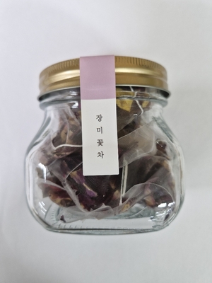 고양특례시 공유주방에서 생산-판매 중인 제품(케이-꽃차의 장미꽃차)