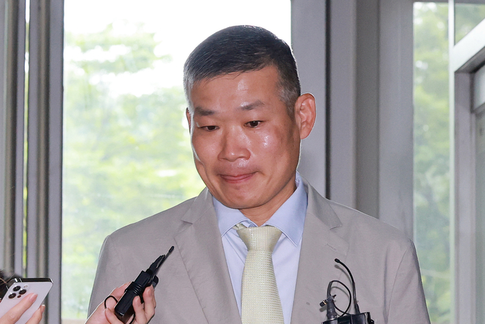 김동혁 전 국방부 검찰단장, 해병특검 출석