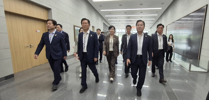 정청래 대표·민주당 지도부, 경주 APEC 준비 현장 점검