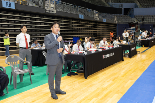 김운남 고양시의회 의장 23일 '2025년 제5회 고양특례시의회 의장기 생활체육 오픈 검도대회' 주재