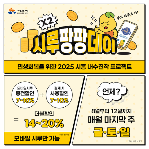 시흥시 모바일시루 팡팡데이 개최 베너