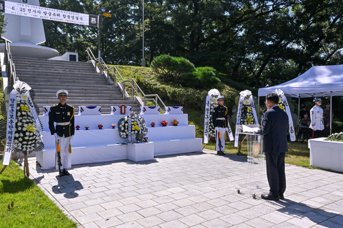양평군-육군 제55보병사단 3일 6.25전쟁 전사자 합동영결식 거행