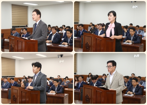 상단 왼쪽부터 시계방향으로 이진환-이수련-이상기-김상수 남양주시의회 의원