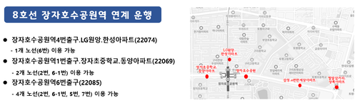 구리시 '2025 구리코스모스축제' 기간 마을버스 연장 운행 안내 배너