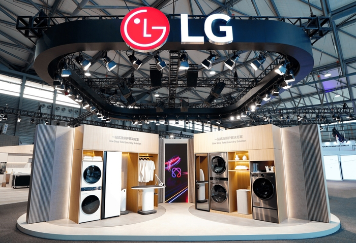 중국 상하이 신국제엑스포센터에서 열린 'AWE(Appliance & Electronics World Expo) 2025'에 참가한 LG전자의 부스. 사진=LG전자 제공