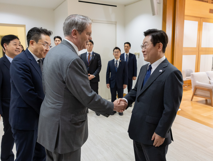이재명 대통령, 미 재무장관 접견