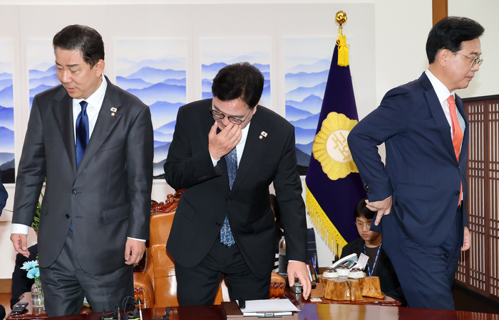 국회의장과 여야 원내대표 회동