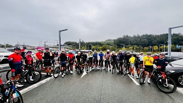 김충영 익산시의원, '미륵사지 메디오폰도 자전거대회'출전차 코스 점검