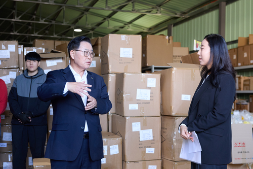 강수현 양주시장 21일 ㈜케이씨원 방문