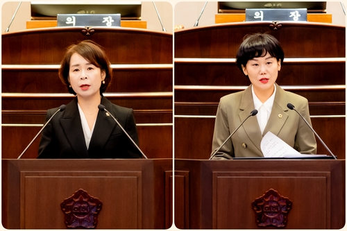 왼쪽부터 정현미-한송연 남양주시의회 의원