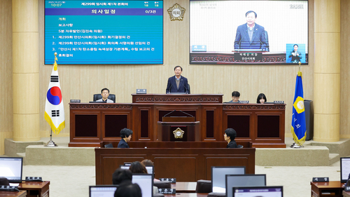 안산시의회 제299회 임시회 제1차 본회의
