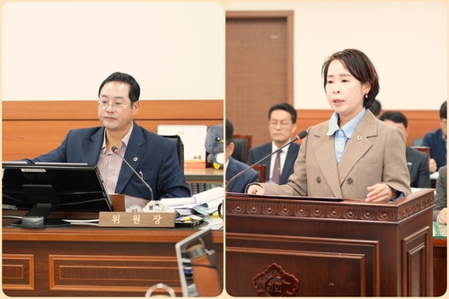 왼쪽부터 한근수-정현미 남양주시의회 의원