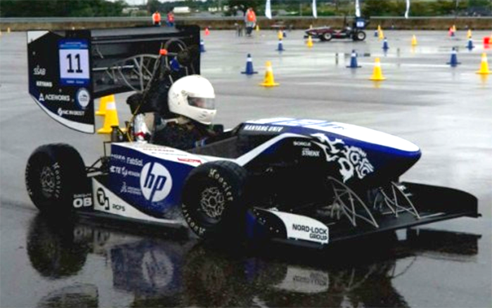 ▲ 폭우 속 내구레이스 완주 장면 (사진제공: 한양대 ERICA)