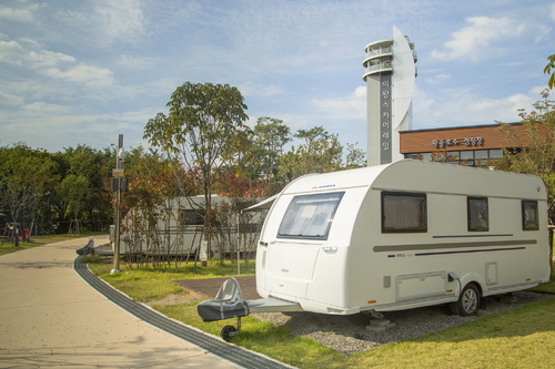 의왕시 왕송호수캠핑장 전경