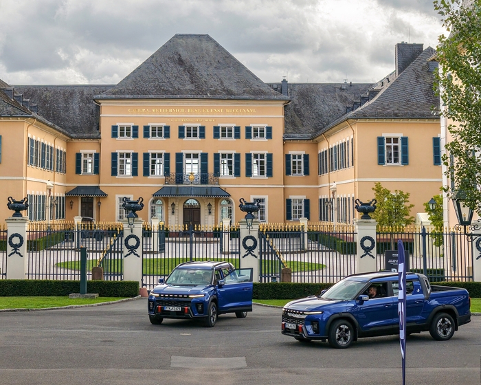 KGM이 지난 9월17일(현지시각) 독일 노이젠부르크에 위치한 힐튼 프랑크푸르트 그라벤브루흐 호텔에서 토레스·무쏘 론칭 행사를 진행했다. 이날 행사에