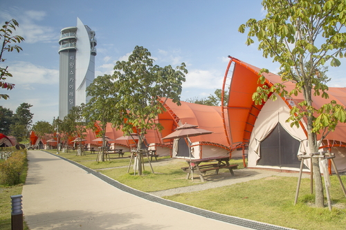 의왕시 왕송호수캠핑장 전경