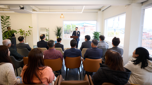 강수현 양주시장 6일 접경지역 주민 활력사업 '연곡카페' 개소식 주재