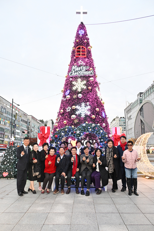 안산시 9일 문화광장에서 성탄트리 점등식 개최