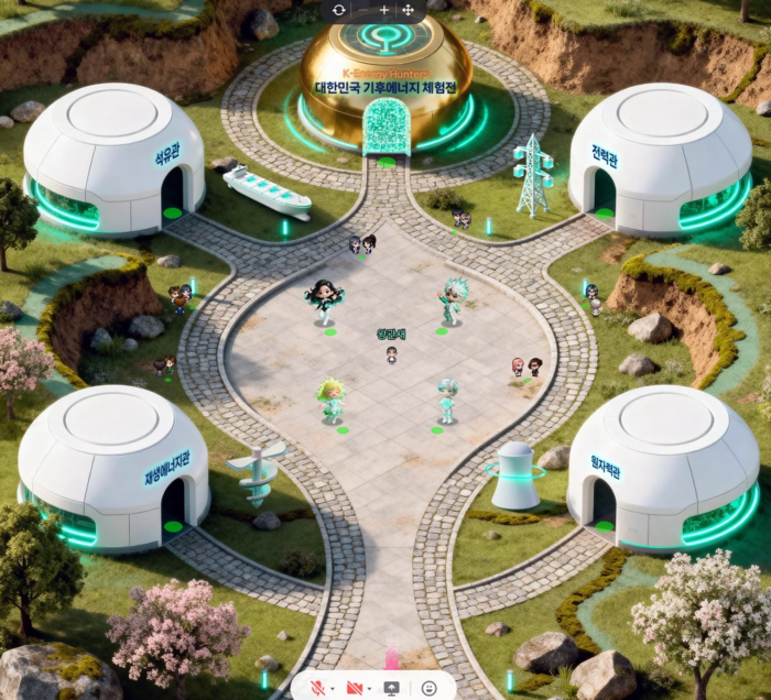 기후에너지체험전 메타버스 전시장의 모습. 기후에너지체험전 사무국