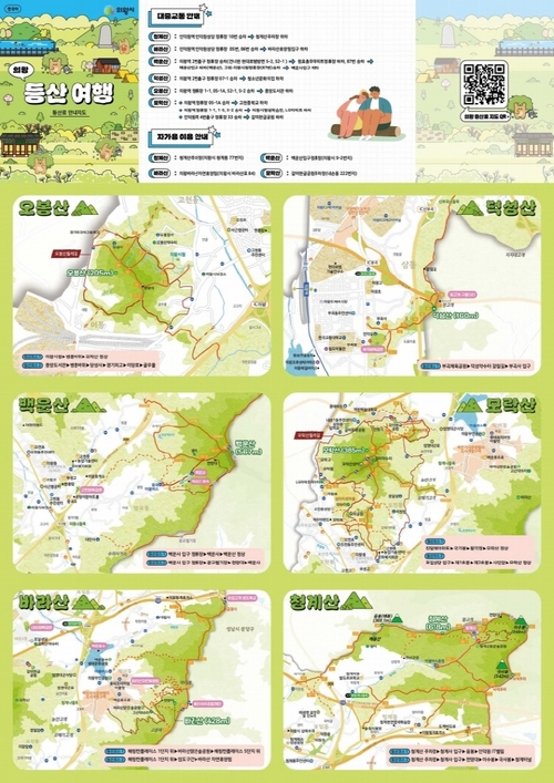 의왕시 큐알코드 기반 스마트 산행지도 제작