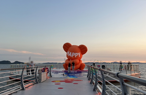 시흥시 거북섬 경관브릿지 원형광장 전경