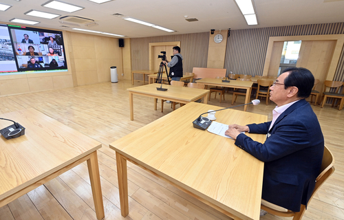 이현재 하남시장 10일 기관장들-민원인 '화상 소통' 참여