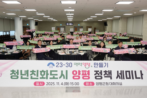 양평군 청년친화도시 양평정책 세미나