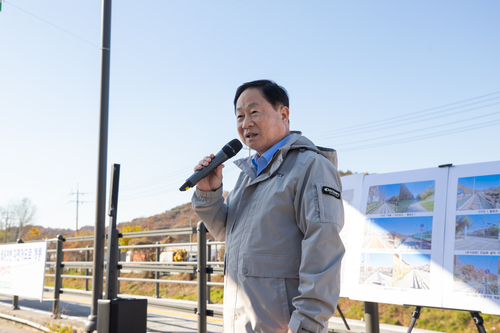 주광덕 남양주시장 14일 월문천변 도로준공 라이딩 주재