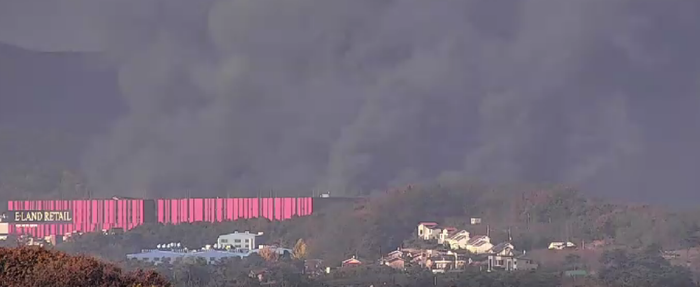 천안 물류창고 화재현장