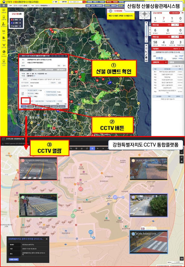 산불신고정보 현황