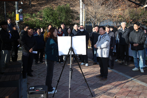 남양주시 17일 오남읍 시가지 통과도로, 호수공원 진입로, 맨발걷기길 조성 현장 점검 개최