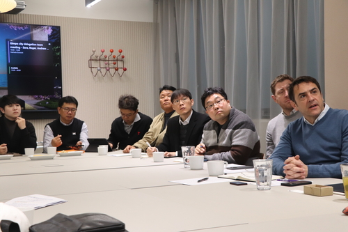 김포시 대표단 호킨스 브라운 건축사무소 방문