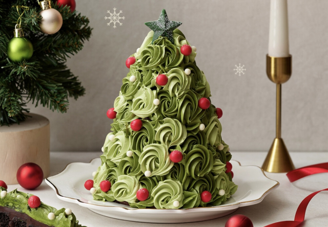 스타벅스 코리아가 조선호텔의 베이커리 브랜드 조선델리와 협업해 출시한 '노엘 트리 케이크'. 사진=스타벅스 코리아