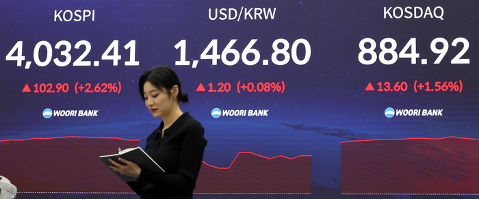 4,000선 회복한 코스피