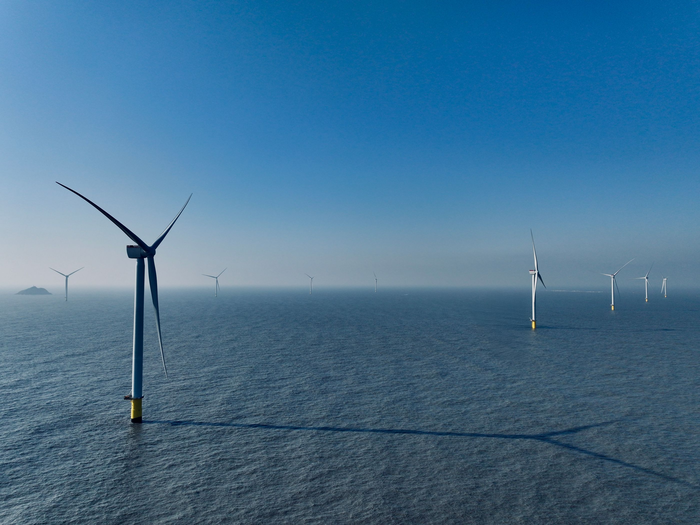 CIP  '전남해상풍력 1' 단지의 모습. CIP