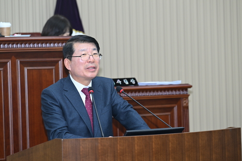 백경현 구리시장 제354회 구리시의회 제2차 정례회 제1차 본회의에서 시정연설 발표