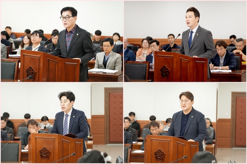 남양주시의회 이상기-이진환-김지훈(민)-김상수 의원(상단 왼쪽부터 시계방향으로)