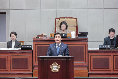 임병택 시흥시장 27일 제322회 시흥시의회 정례회에서 시정연설
